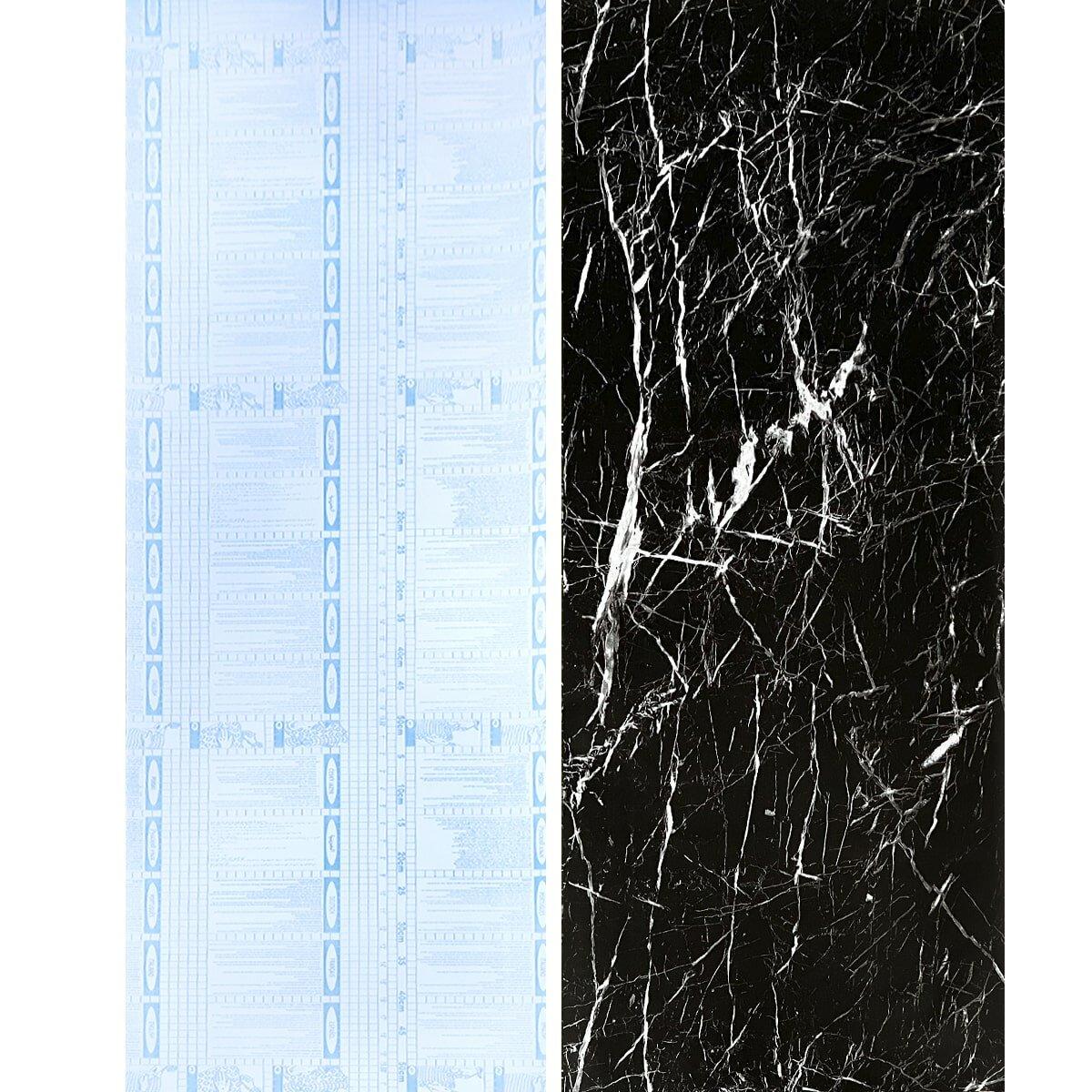 Самоклеющаяся пленка Мрамор классический 0,45x10 м Черный (3DPanda-1281) - фото 3