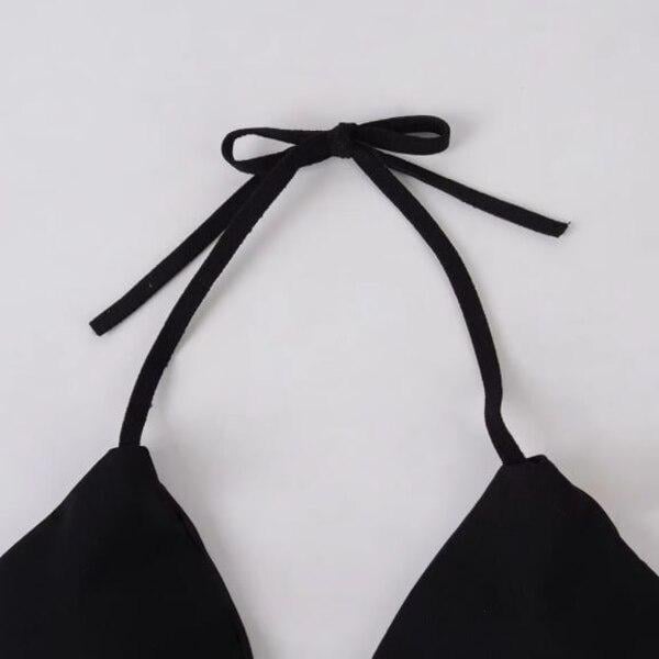 Купальник женский раздельный на завязках OS Черный (0000145) - фото 3 Купальник женский раздельный на завязках OS Черный (0000145) - фото 3