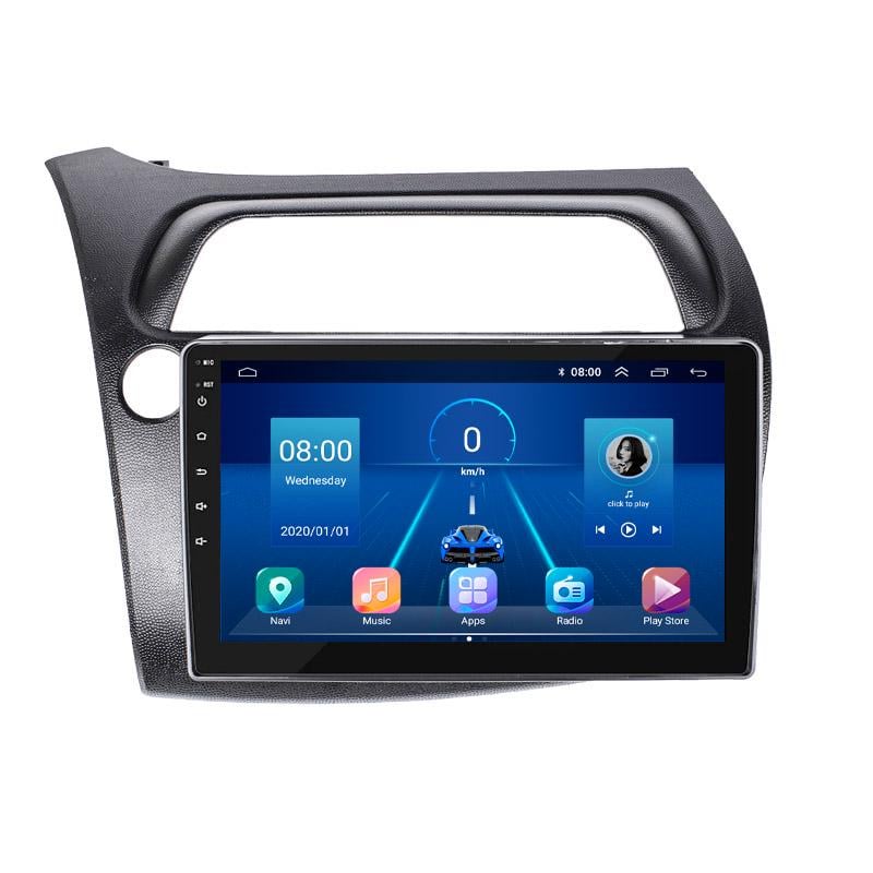 Штатная магнитола Lesko для Honda Civic Type R VIII 2006-2008 экран 9" 6/128Gb 4G Wi-Fi GPS Top Хонда