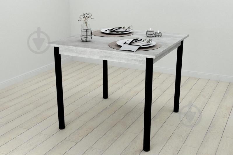 Стол кухонный Ferrum-decor Агата 75x90x90 Черный ДСП Урбан Лайт 16мм (AGA0007)