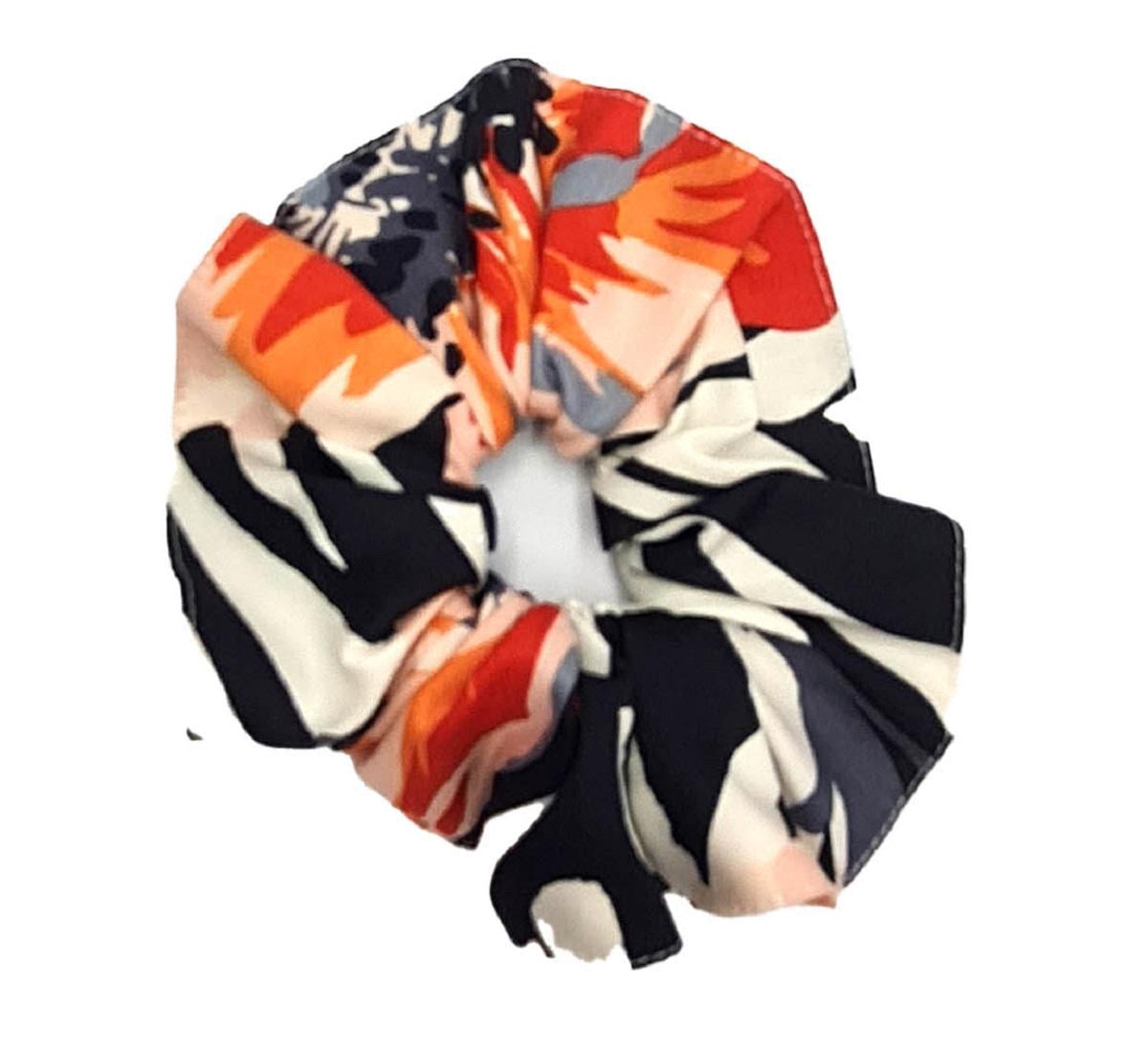 Резинка для волосся CYBERJAMMIES Nicole 9922 One size з квітковим принтом Чорний (5051877466395)