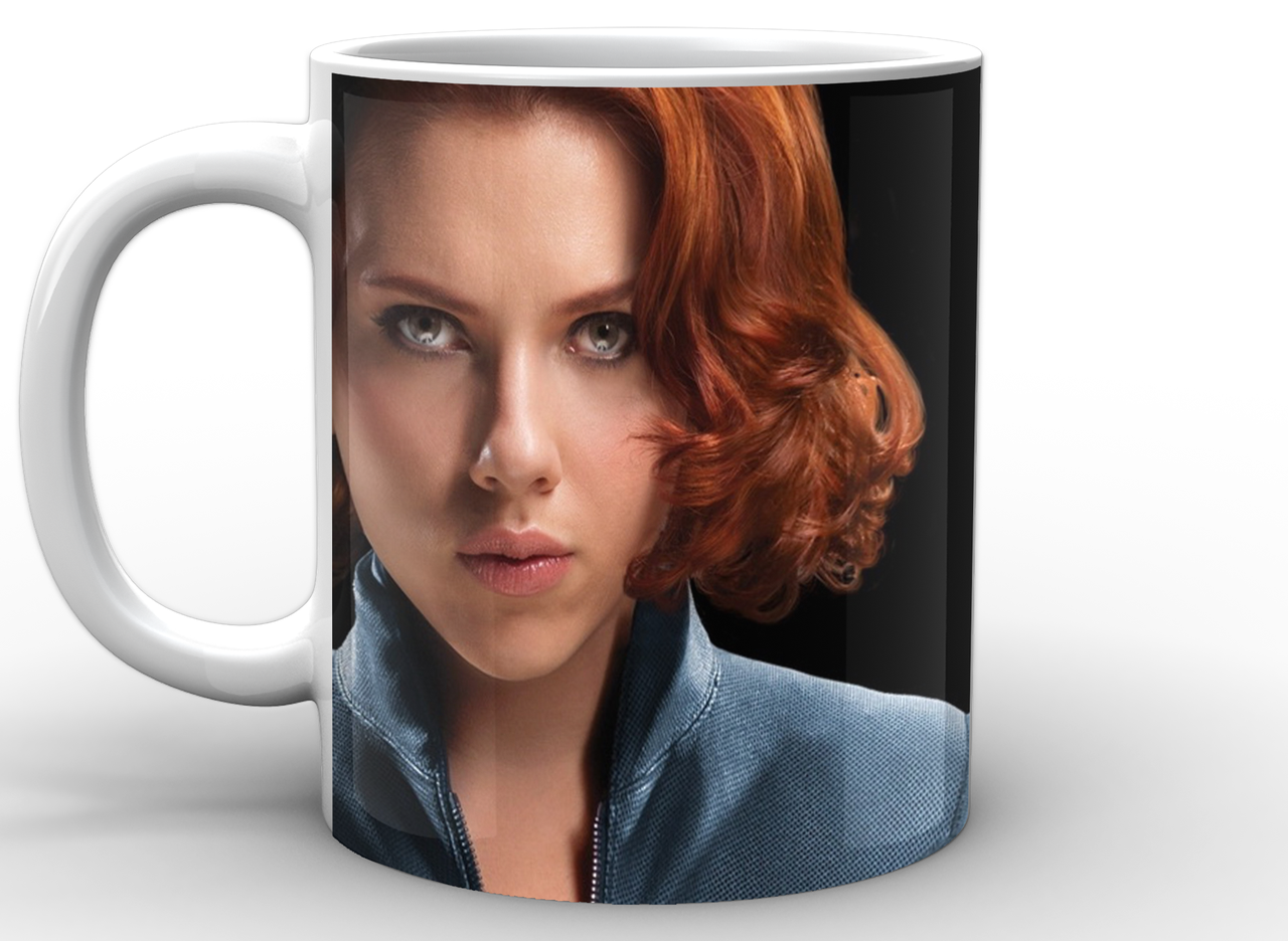 Чашка Geek Land Черная Вдова на черном фоне BW.02.004