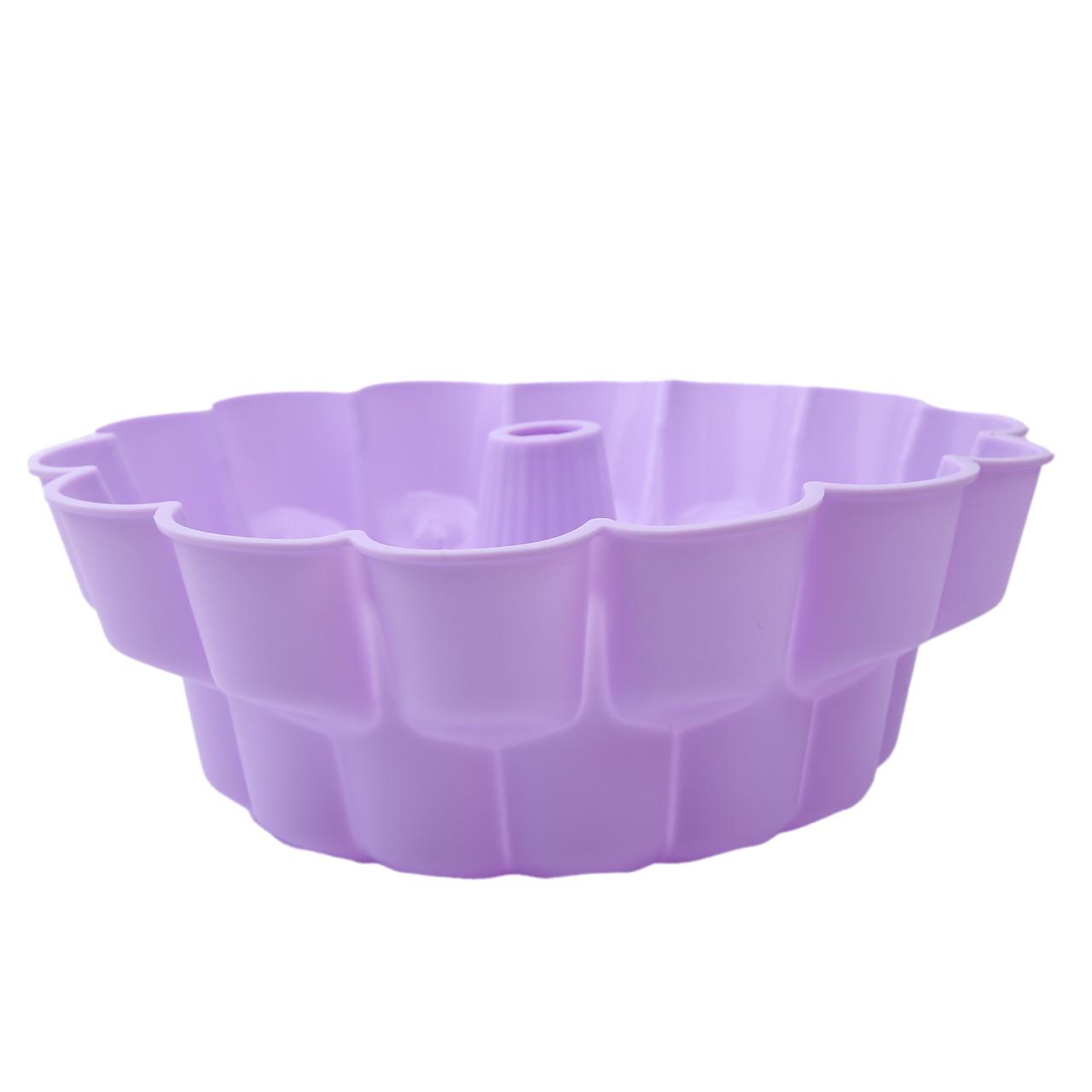 Форма силіконова для випічки Кекс 2 яруси 24 см Фіолетовий (2356744467) - фото 3 Форма силіконова для випічки Кекс 2 яруси 24 см Фіолетовий (2356744467) - фото 3