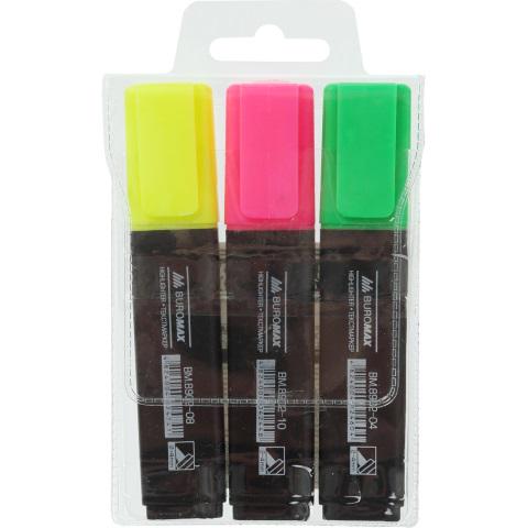 Набір текстових маркерів Buromax 2-4 мм 3 шт. (BM.8902-93) Набір текстових маркерів Buromax 2-4 мм 3 шт. (BM.8902-93)