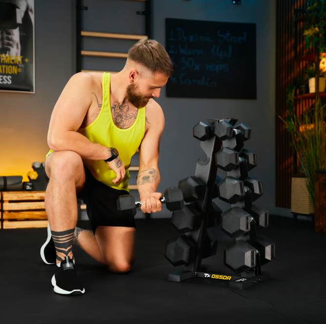 Стійка-піраміда TREX Sport TX-055DR для зберігання 5 пар гантелей (5091) - фото 2 Стійка-піраміда TREX Sport TX-055DR для зберігання 5 пар гантелей (5091) - фото 2