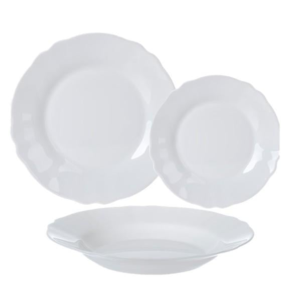 Столовый сервиз Luminarc Louis XV White V2940 18 пр. (113019)