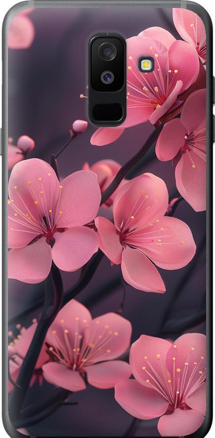 Чехол на Samsung Galaxy A6 Plus 2018 Пурпурная сакура (6075t-1495-42517)