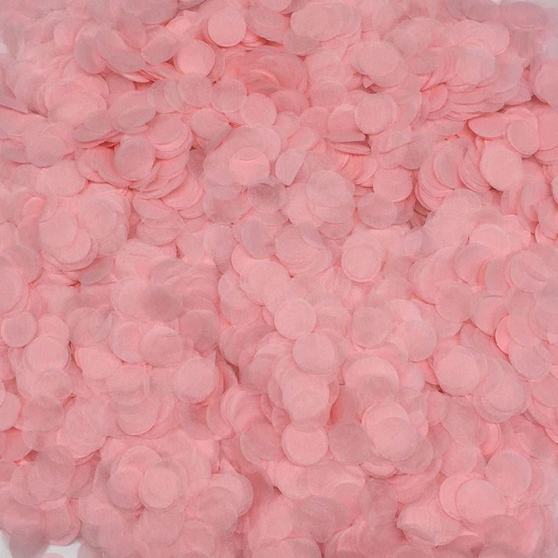 Конфетти в шарики кружочки из бумаги 10 г 1 см Розовый (62464/4)