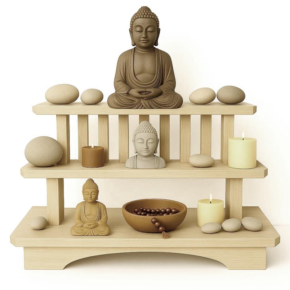 Алтарь для медитации из дерева Чандрали Бланже (ЛАТ-009201)