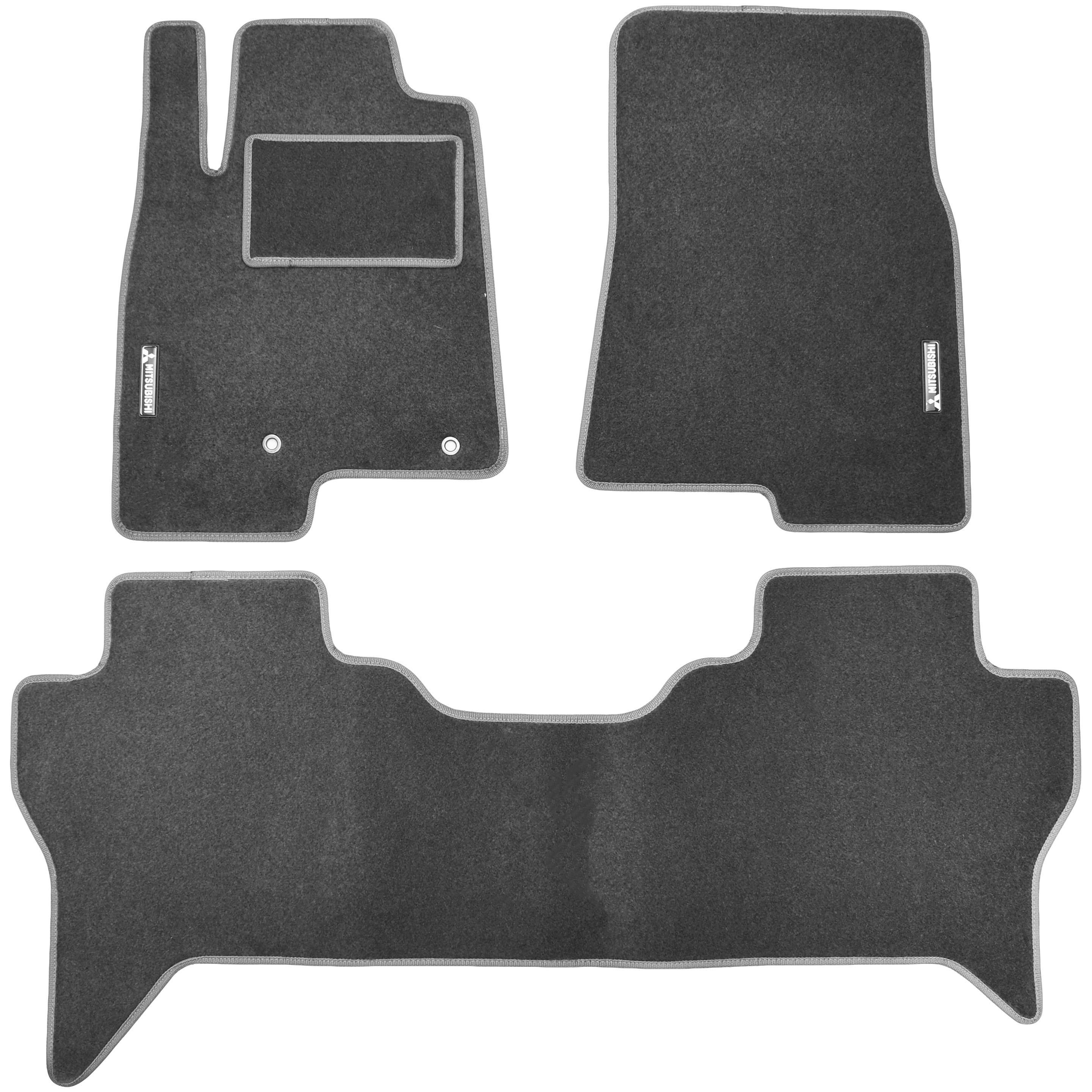 Коврики в салон Стандарт для Mitsubishi Pajero Wagon 4 2007+ текстильные Серый (21485)