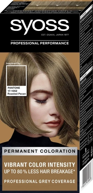 Крем-краска для волос Syoss 115 мл 6-66 Pantone 17-1052 Ореховый крем