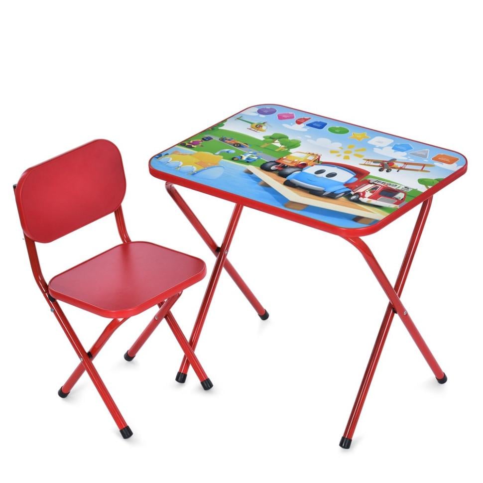 Стол детский складной Bambi комбинированный 59,5х44 см Красный (KL-154-R-123)
