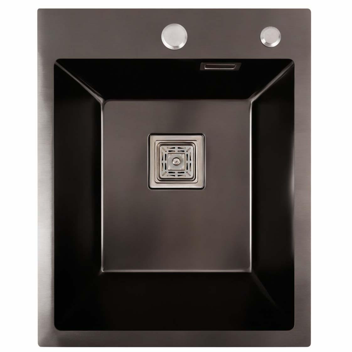 Мийка кухонна Platinum Handmade HSBB 400x500 PVD Black (788696)
