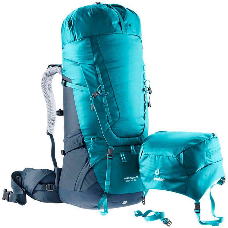 Рюкзак туристический Deuter Aircontact 40+10 л Petrol/Navy (33200193385) - фото 3