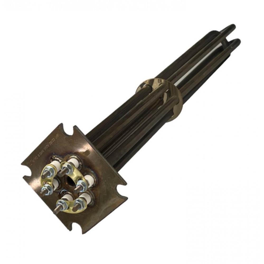 Блок ТЭН Tenko 9000 Вт/380 В фланец прямой нержавеющая сталь 75х75 мм (97025)