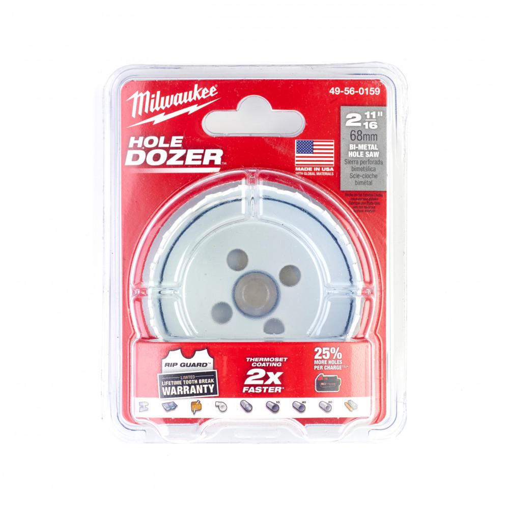 Коронка биметаллическая Milwaukee Hole Dozer с добавлением кобальта 68 мм (49560159) - фото 2 Коронка биметаллическая Milwaukee Hole Dozer с добавлением кобальта 68 мм (49560159) - фото 2