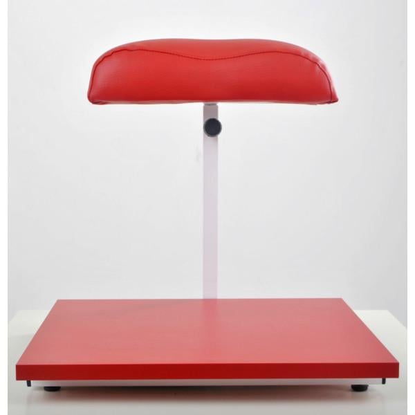 Подставка для педикюра с красной полкой металл Белый - фото 2