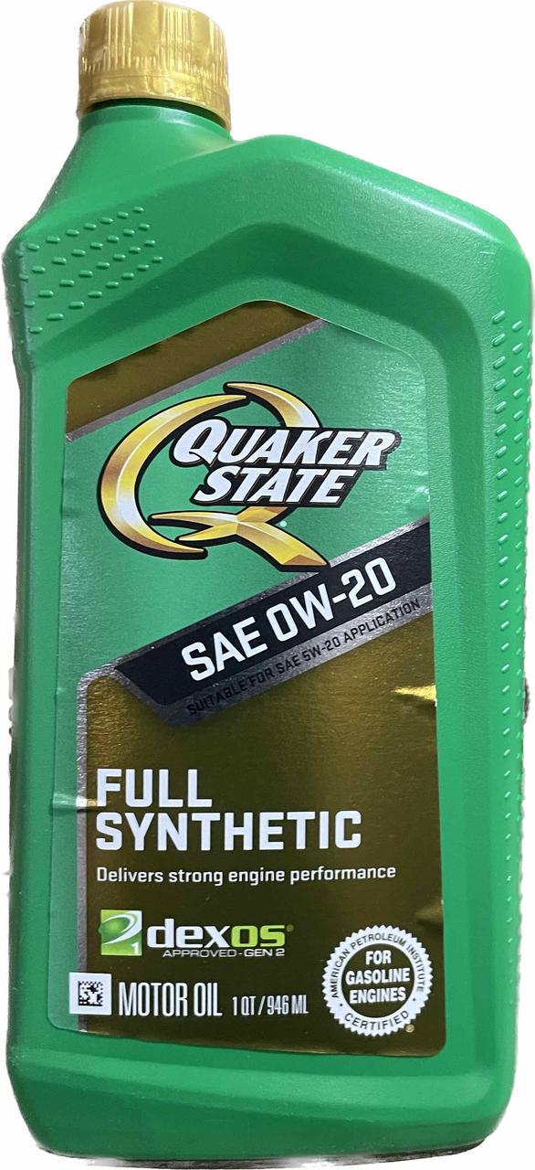 Моторное масло Quaker State Full Synthetic 0W-20 0,946 л (550046176)