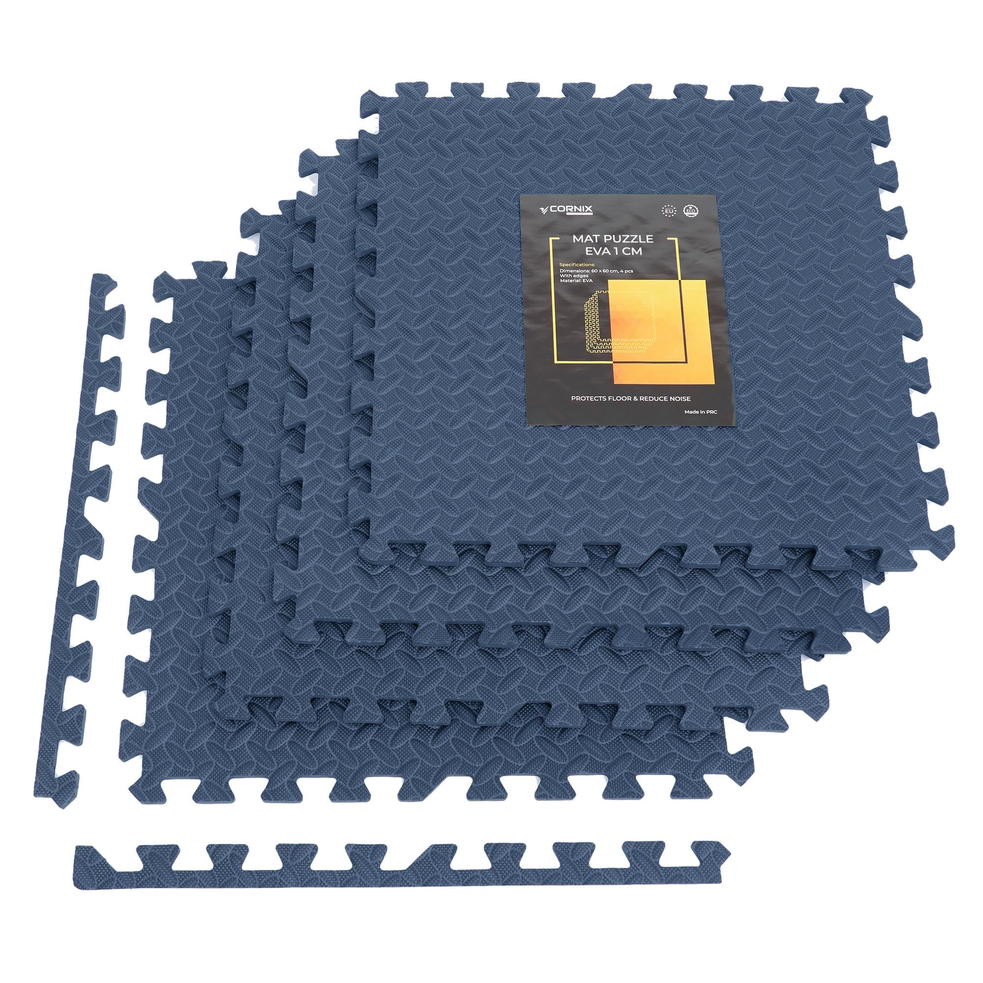 Мат-пазл ласточкин хвост Cornix Mat Puzzle EVA XR-0239 120x120x1 cm Navy Blue (35743648)