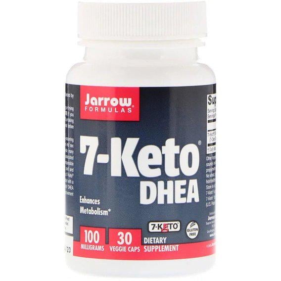 Дегідроепіандростерон Jarrow Formulas 7-Keto Dhea 100 мг 30 Veg Caps JRW15061