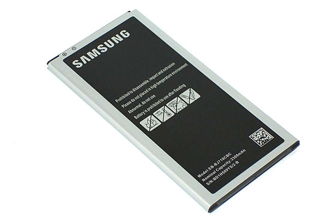 Аккумулятор для смартфона Samsung EB-BJ710CBC Galaxy J7 2016 SM-J710F 3,85V 3300 mAh 12,71 Wh Black
