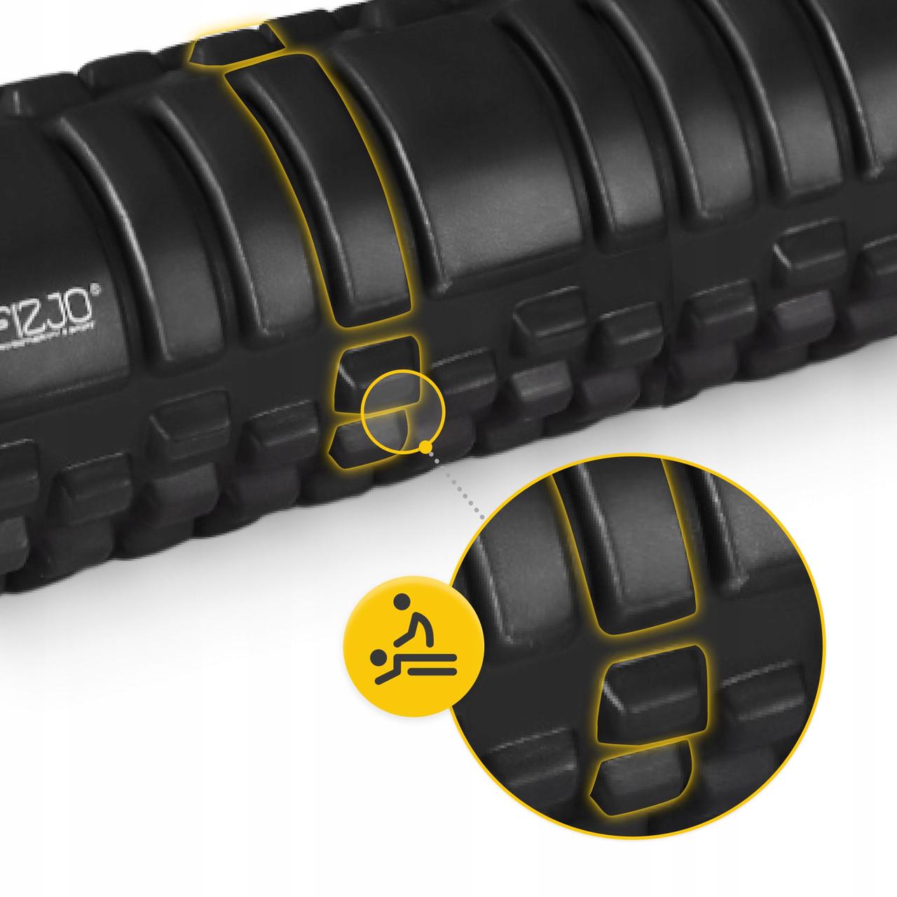 Масажний ролик 4fizjo 45x13,5 см Black (P-5907739310545) - фото 4