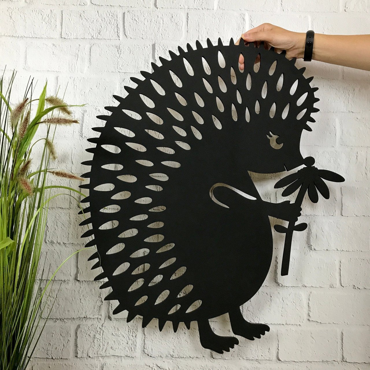 Декор настенный Ежик деревянный