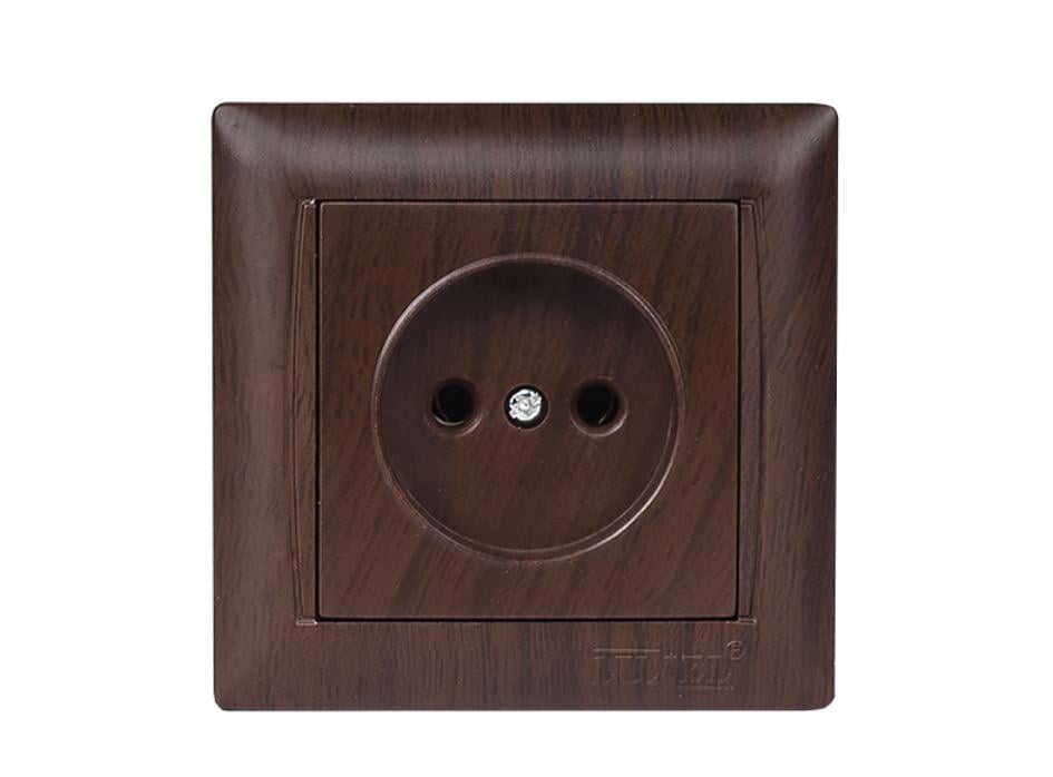 Розетка одинарная Luxel Primera Вишневый (3901)