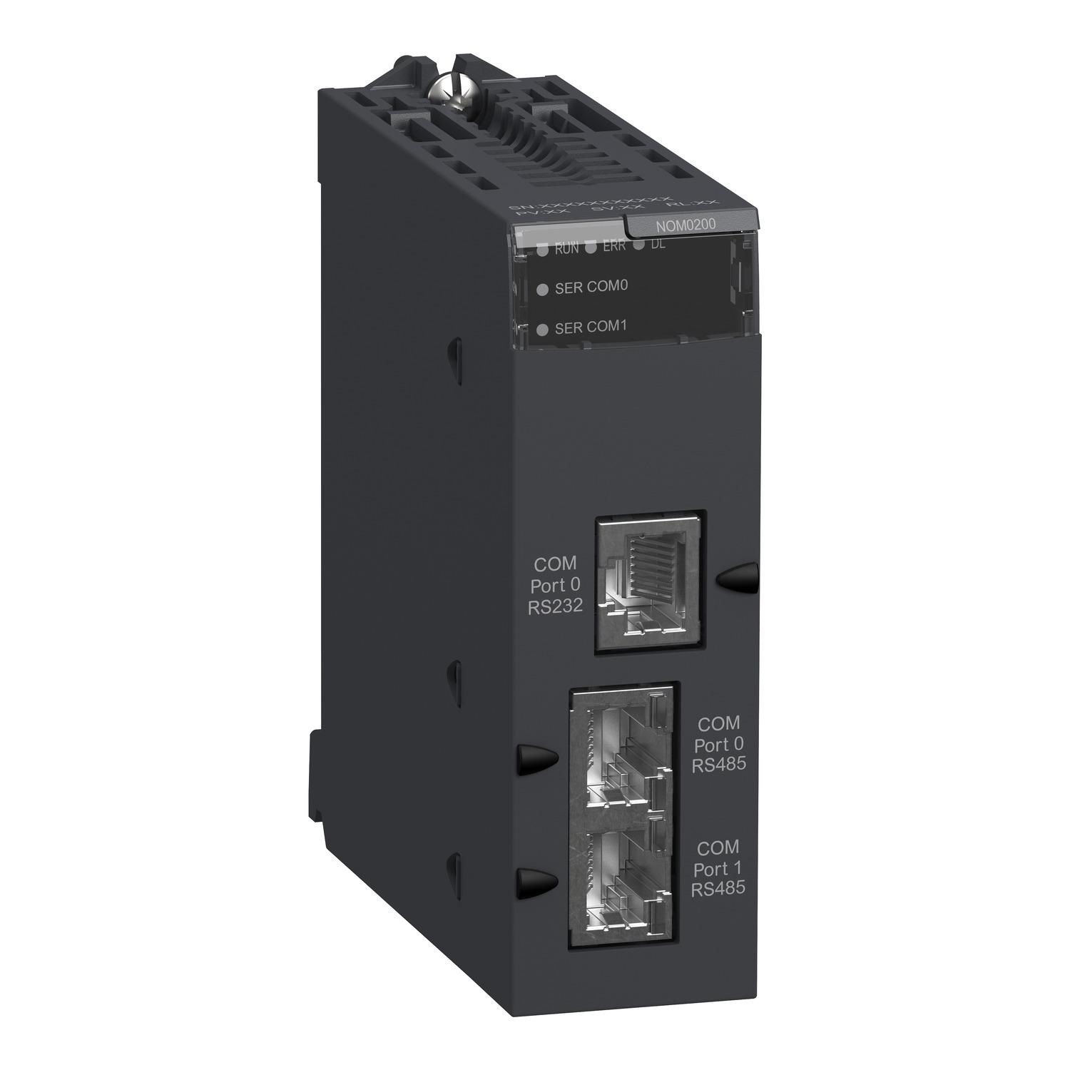 Модуль последовательной связи Schneider Electric 2xRS485 1xRS232 порта (BMXNOM0200)