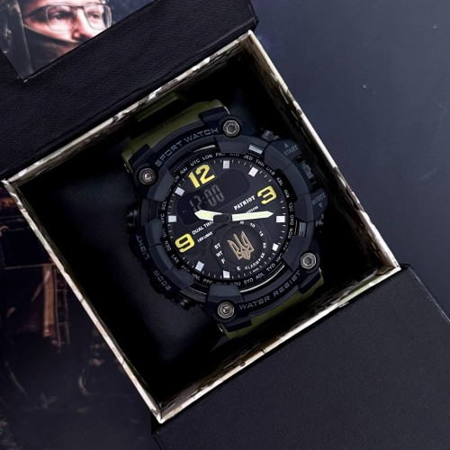 Наручний годинник Patriot 004AGUAGD Тризуб Зелений/Золотий (2101028581) - фото 4