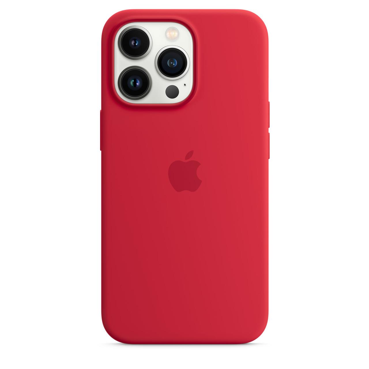 Силіконовий чохол накладка Silicone Case for iPhone 13 Pro Max, Product Red (HC)(A) - фото 2