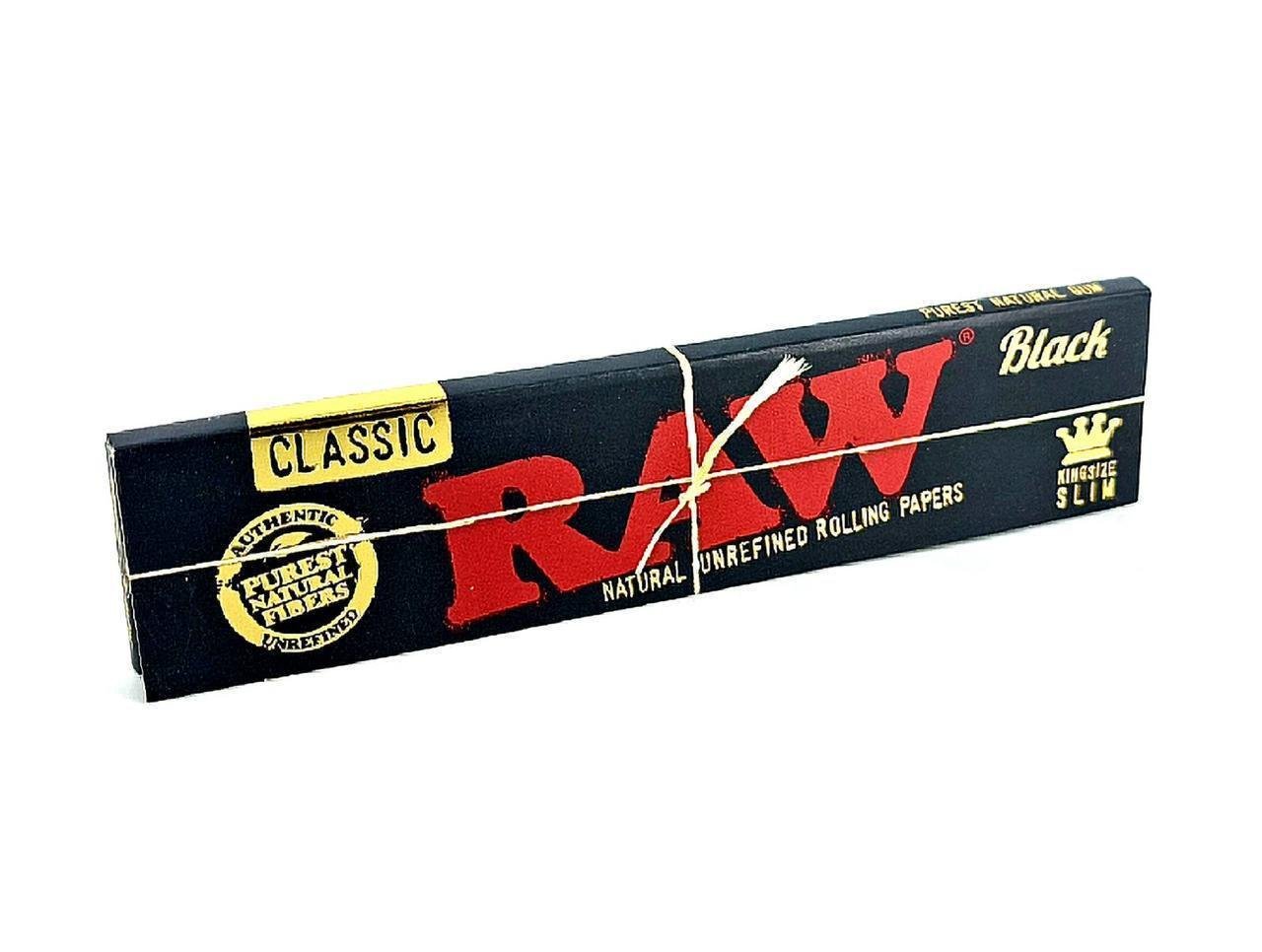 Бумажная RAW Classic KS Slim Black 32 шт. 108 мм - фото 1