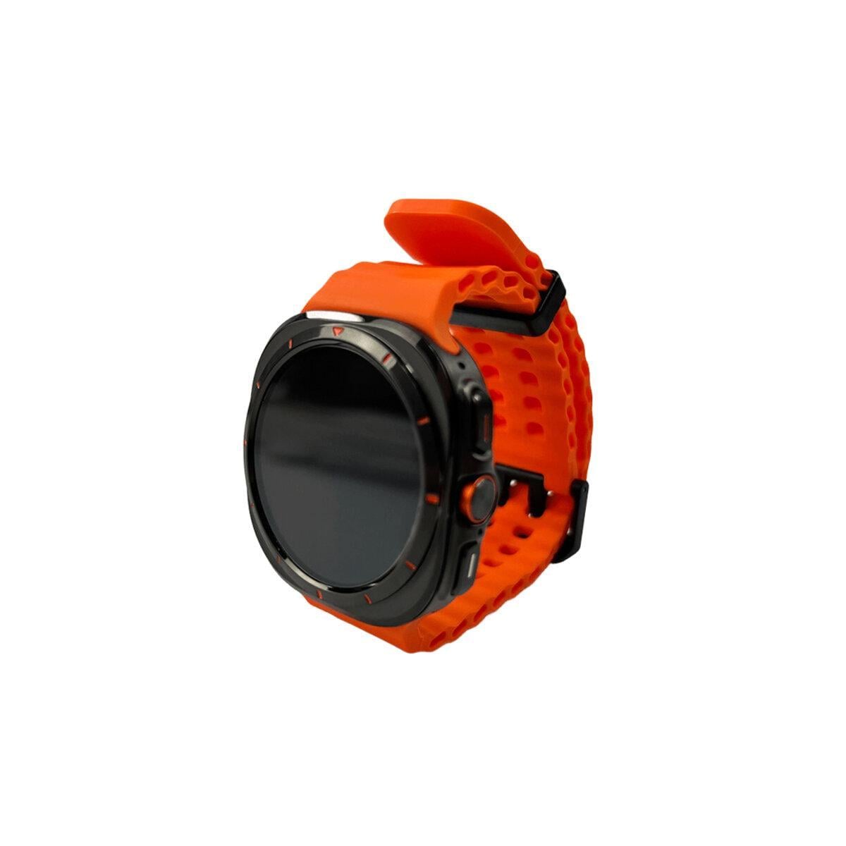 Смарт-часы IWO W7 Amoled 1,43" 400 mAh 128MB IP67 Bluetooth 5,4 Black/Orange (611606)