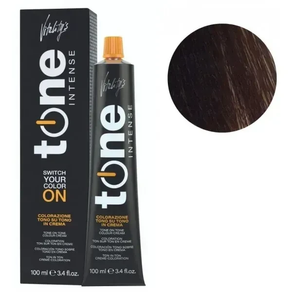 Крем-краска для волос тонирующая безамиачная Tone Intense Vitality's 5/3 Золотистый светло-каштановый 100 мл