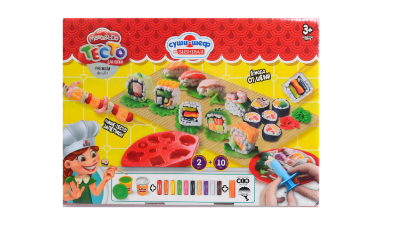 Тісто для ліплення Danko Toys Master Do tmd-10-02 Шеф-кухар суші середній (MTT-87946)