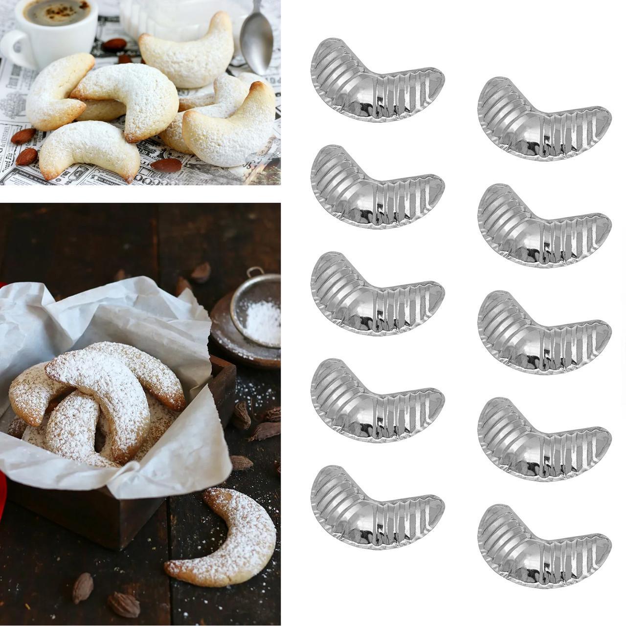 Формочки для выпечки печенья Полумесяц 10 шт. (92511318) - фото 2 Формочки для выпечки печенья Полумесяц 10 шт. (92511318) - фото 2