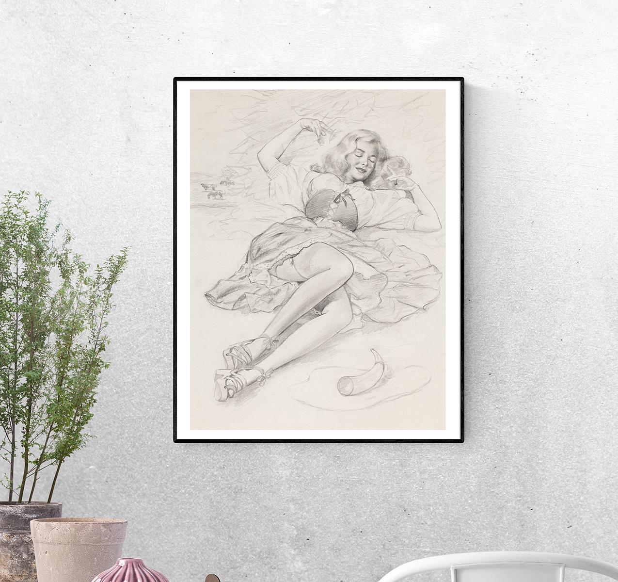 Постер Спящая красавица. Воан Олден Басс формат А-1 (pin_up010133_Poster)