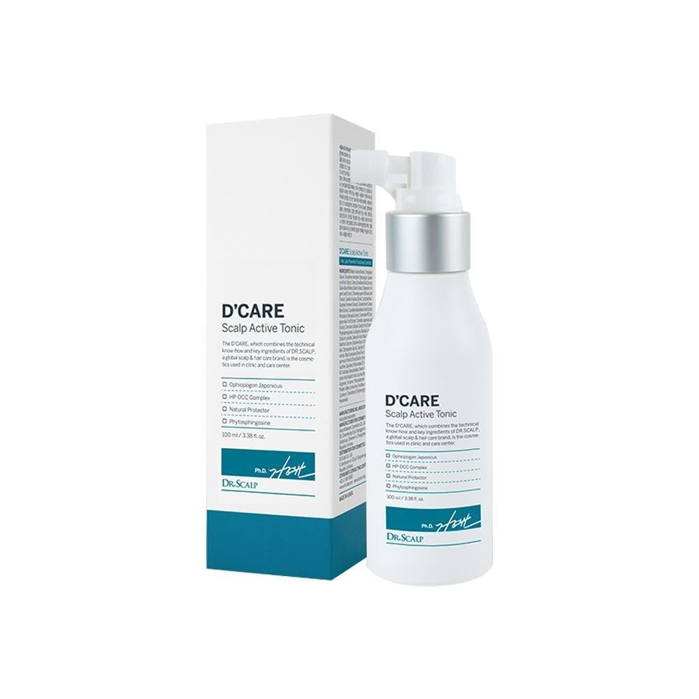 Тонер для стимулирования роста волос DCARE Active Tonic Helps and Improves Hair-loss Removes Dandruff Dr.Scalp 100 мл (8809508728742)