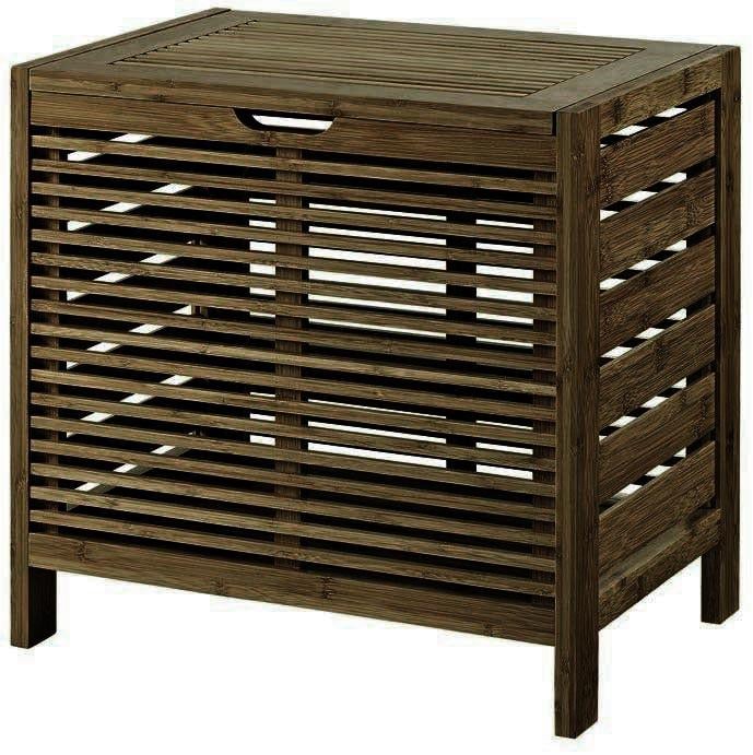 Корзина для белья из дерева Паттани 1 Мокко (КЗБ-101210)