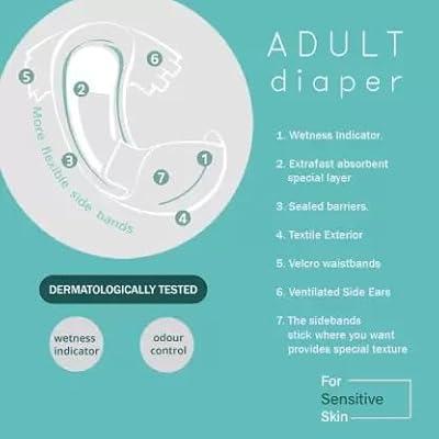 Подгузники для взрослых STILL diaper XL 120-160 см 30 шт. (000006271) - фото 2 Подгузники для взрослых STILL diaper XL 120-160 см 30 шт. (000006271) - фото 2