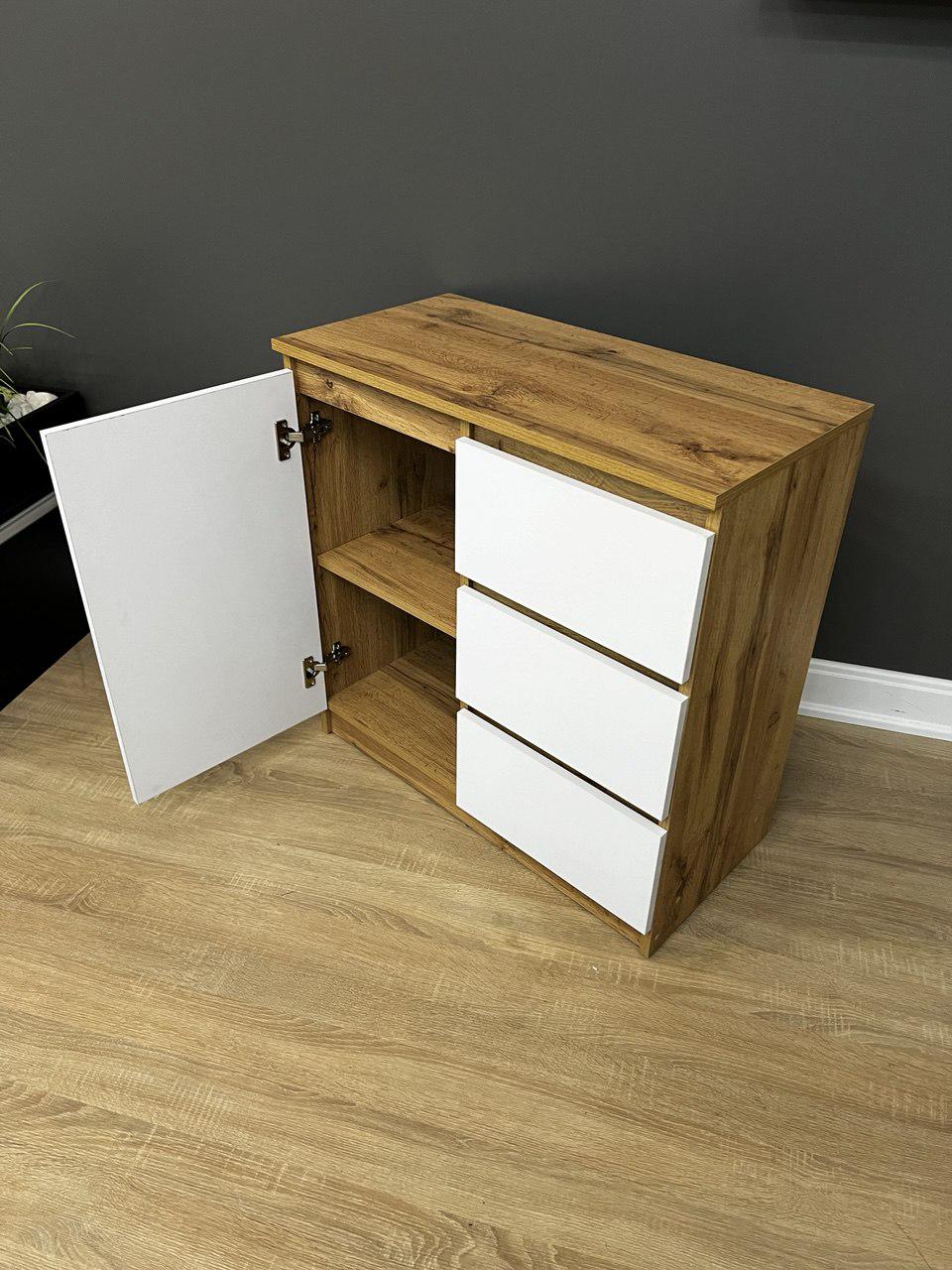 Комод Голд 3/1 750х750х370 мм Дуб аппалачі/Німфеа Альба - фото 3