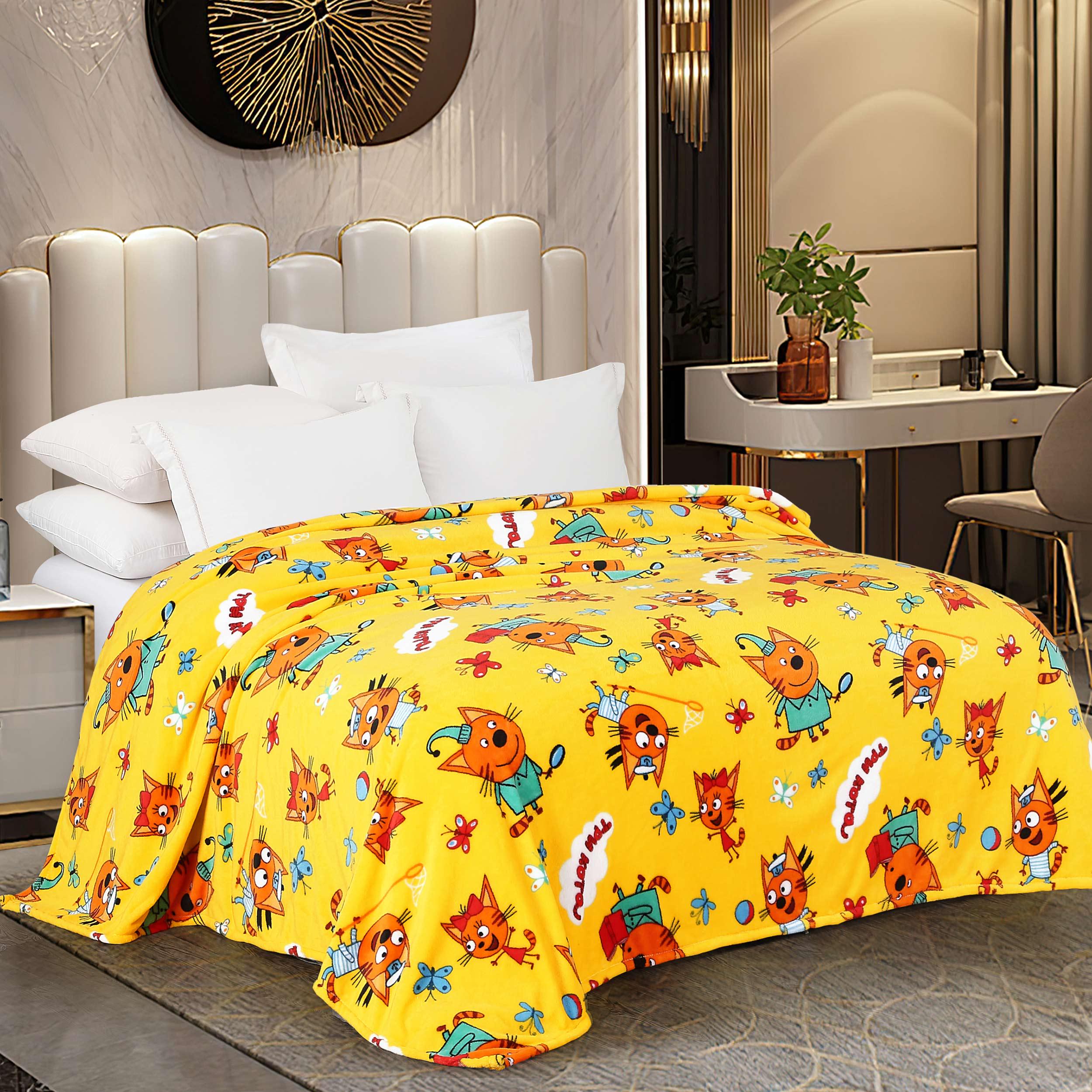 Плед флісовий Веселі лисенята 150x200 см (8195)