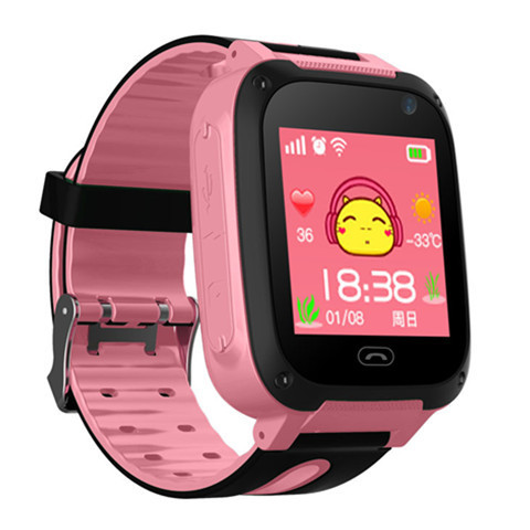 Смарт-часы BW-F2 с GPS и SIM картой/камерой/SOS/двухсторонним вызовом/фонариком/геозабором IP66 Pink (ef9cb185)