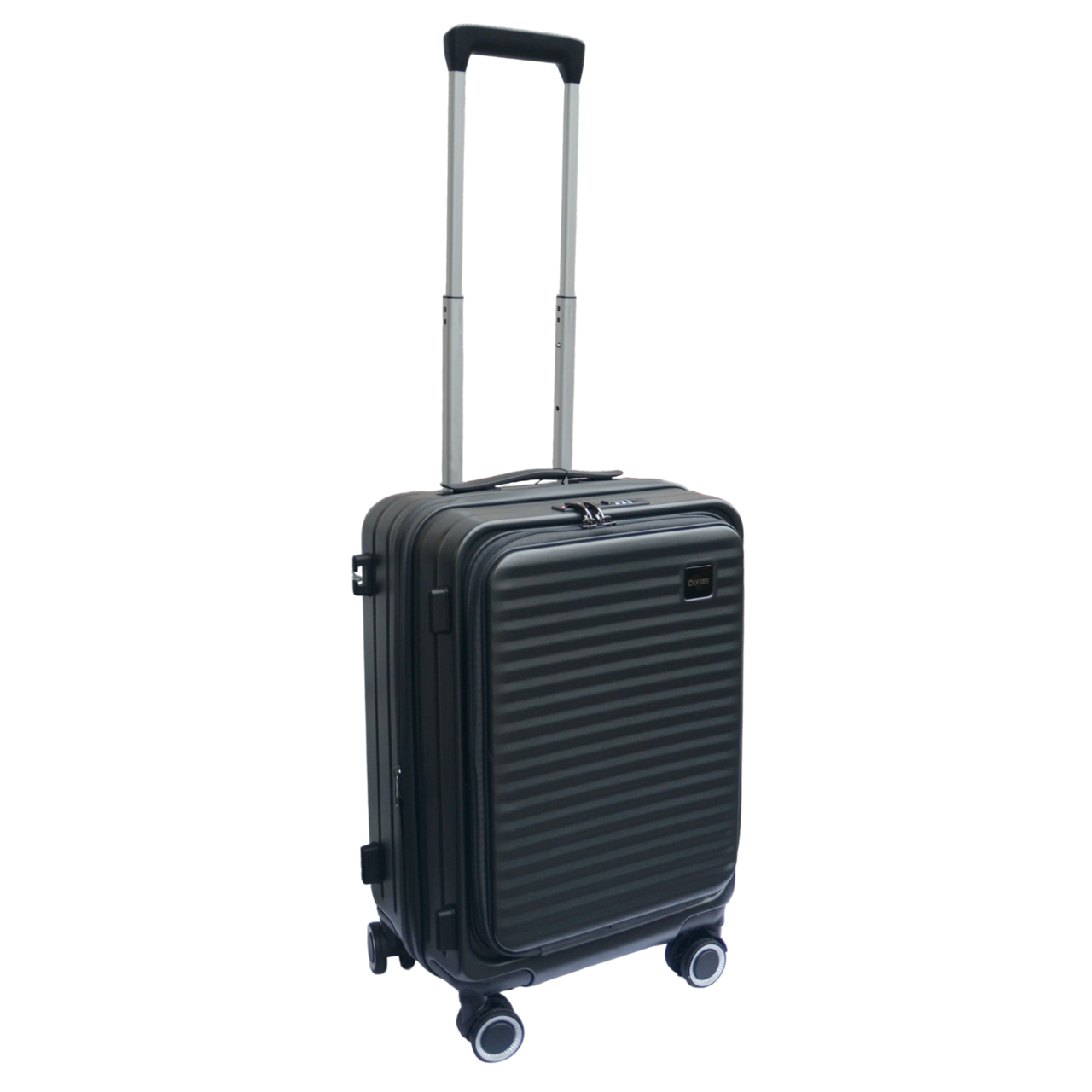 Чемодан ручная кладь Derby 092401/20 с верхним открытием 4 колеса замок TSA с отделом для ноутбука Grey (2447983467)