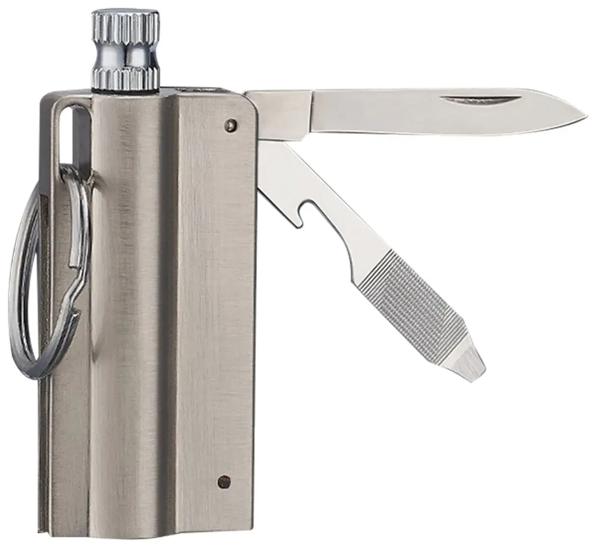 Спичка-мульитул бензиновая металлическая Серебристый (33484030)