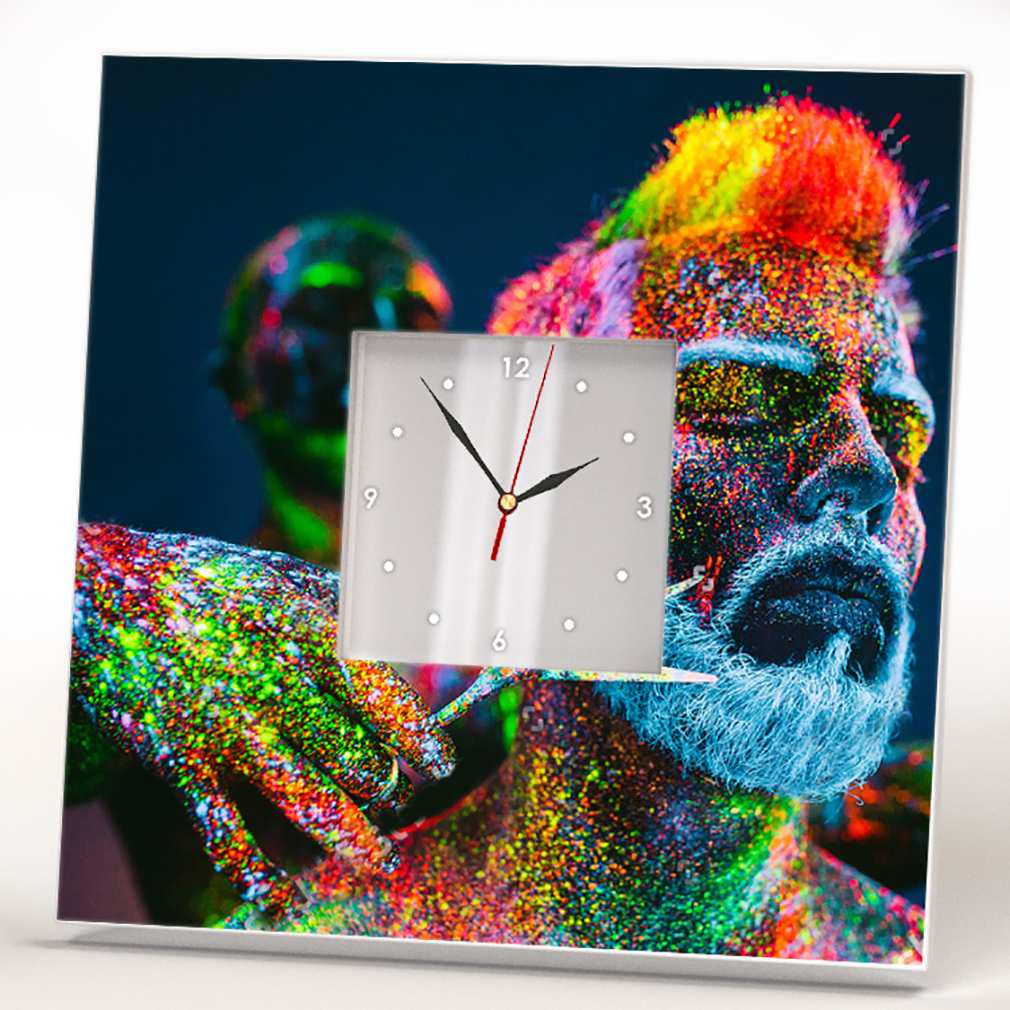 Часы настенные WonderCloud барбер 260x260 мм (C03789)