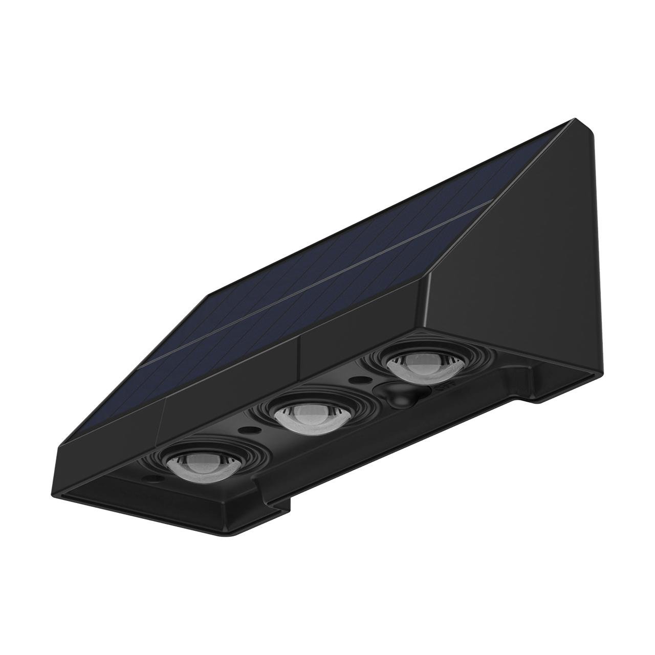 LED-светильник фасадный Eurolamp с аккумулятором и солнечной батареей 1W 5V 3000K IP54 Черный (26910992) - фото 2 LED-светильник фасадный Eurolamp с аккумулятором и солнечной батареей 1W 5V 3000K IP54 Черный (26910992) - фото 2