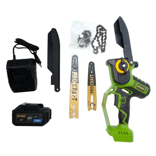 Пила аккумуляторная мини Procraft PKA32Li с 1 АКБ/2 шины/2 цепи - фото 8