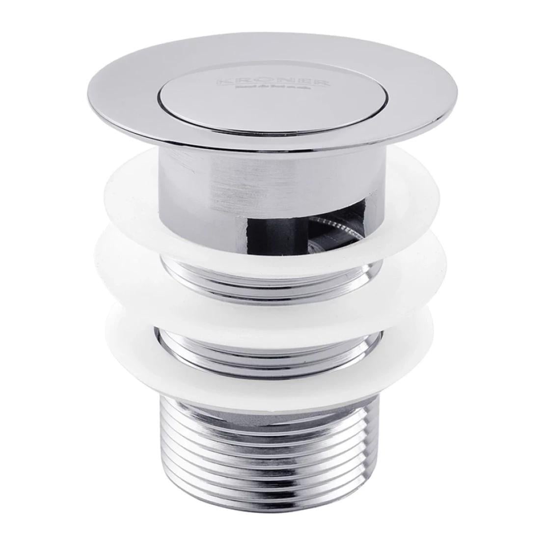 Клапан донный для раковин Kroner KRM C962-1 1 1/4" с переливом Хром (CV022945)