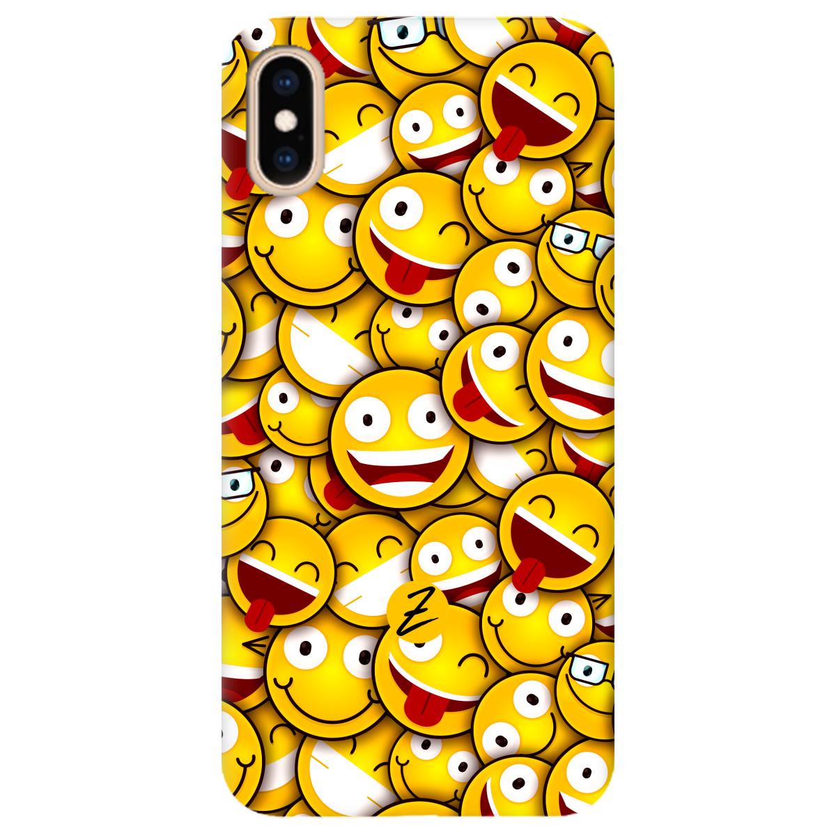 Силіконовий чохол Zorrov для Apple iPhone XS Max - Smilies (11210040206052315)